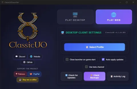 ClassicUO Launcher